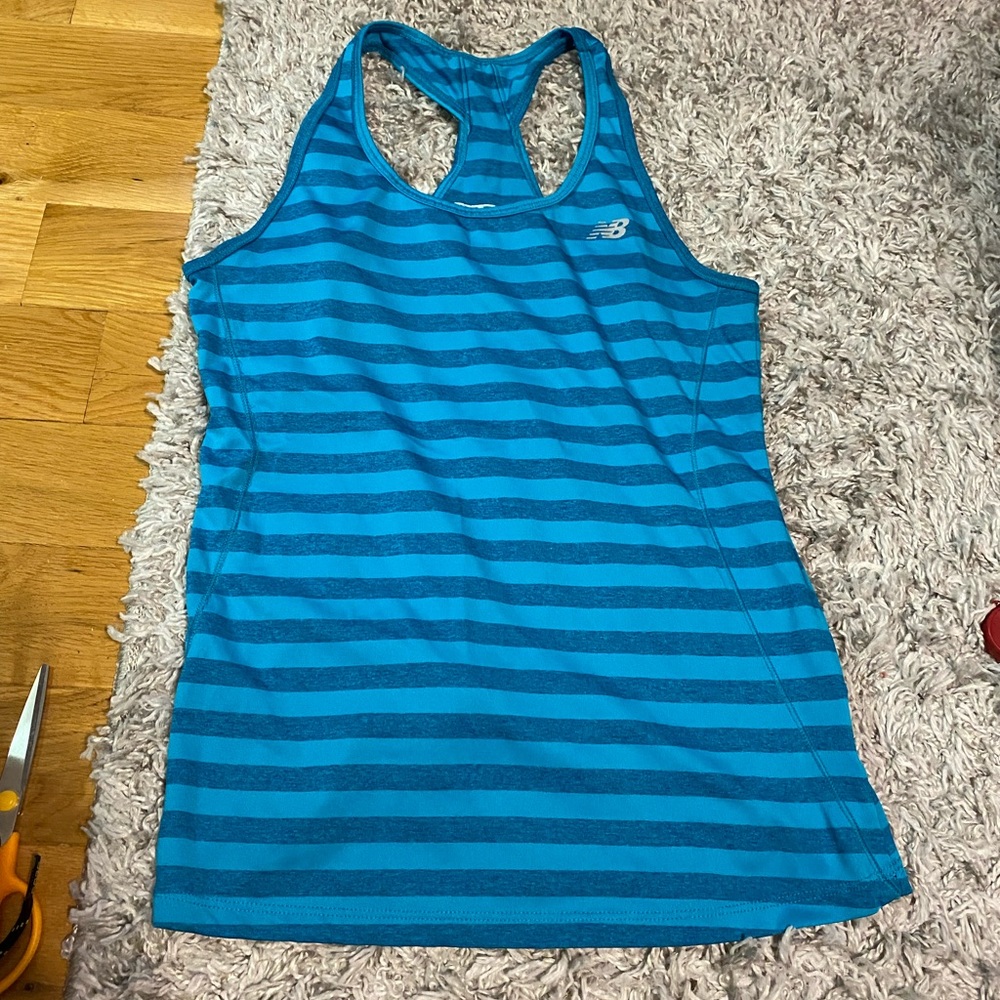 New balance blue lightening dry tank top